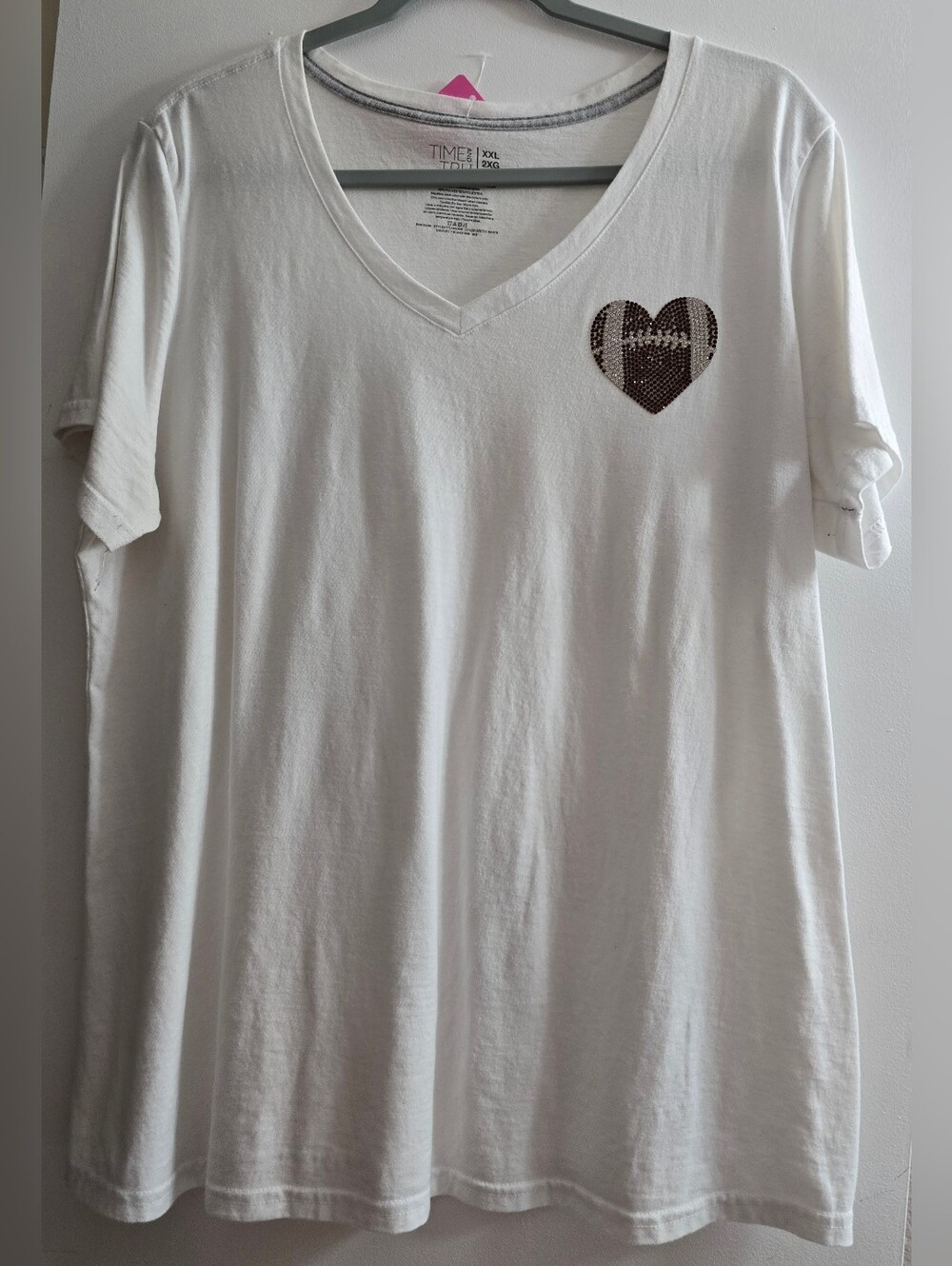 72 Time and Tru Arctic White Short Sleeve Tee XXL
